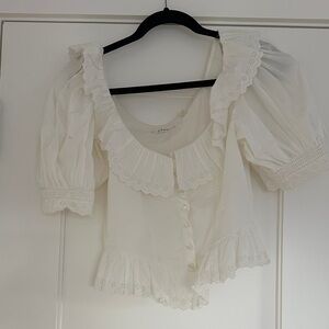 Doen Wilma blouse in Powder - like new
